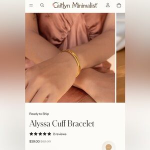 Gold and Silver Alyssa Cuff Bracelet
